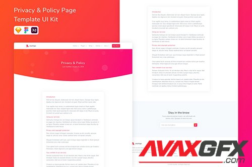 Privacy & Policy Page Template UI Kit