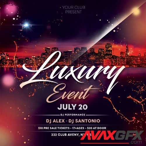 Luxury Event - Premium flyer psd template