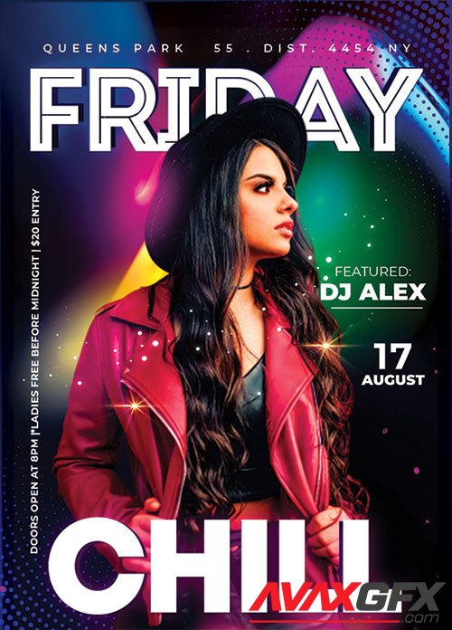 Friday Night Chill - Premium flyer psd template