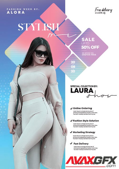 Fashion Summer Wear - Premium flyer psd template