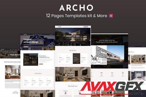ThemeForest - Archo v1.0 - Architecture & Interior kit - 27508763