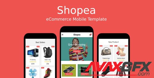 ThemeForest - Shopea v1.0 - eCommerce Mobile Template - 19050708