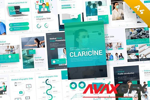 Claricine Portrait Medical PowerPoint Template