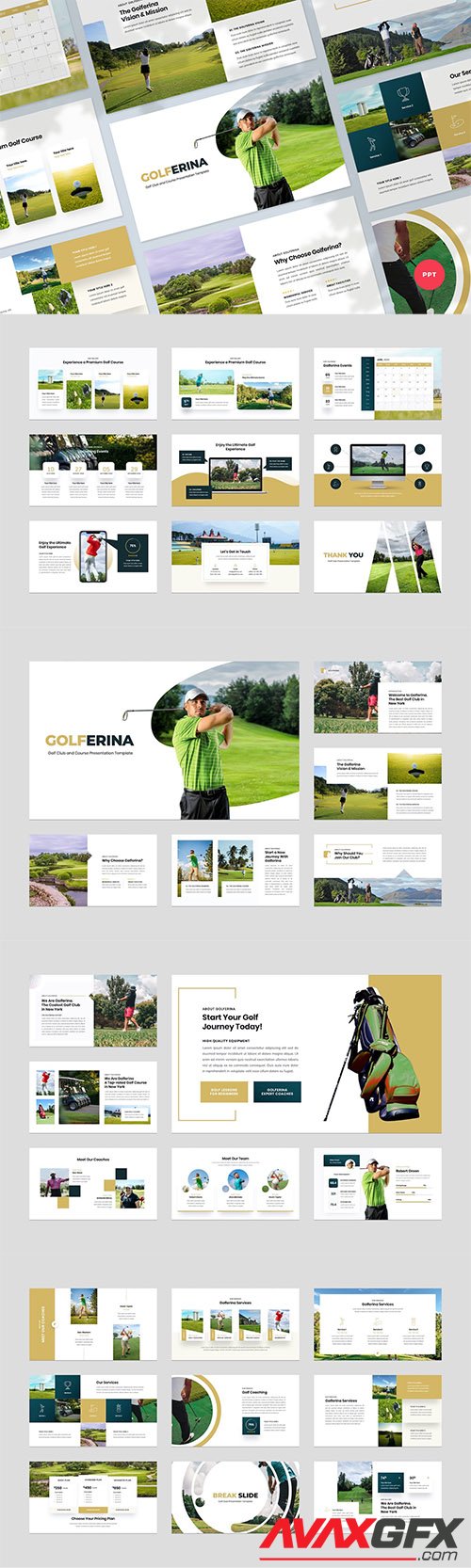 Golf Club & Resort Presentation Template