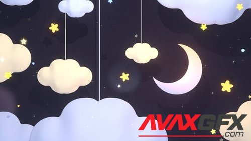 Moon And Clouds Paper Art 26597808