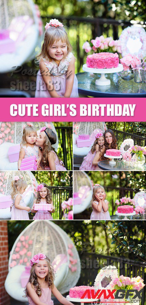 Stock Photo - Little Girl's Birthday