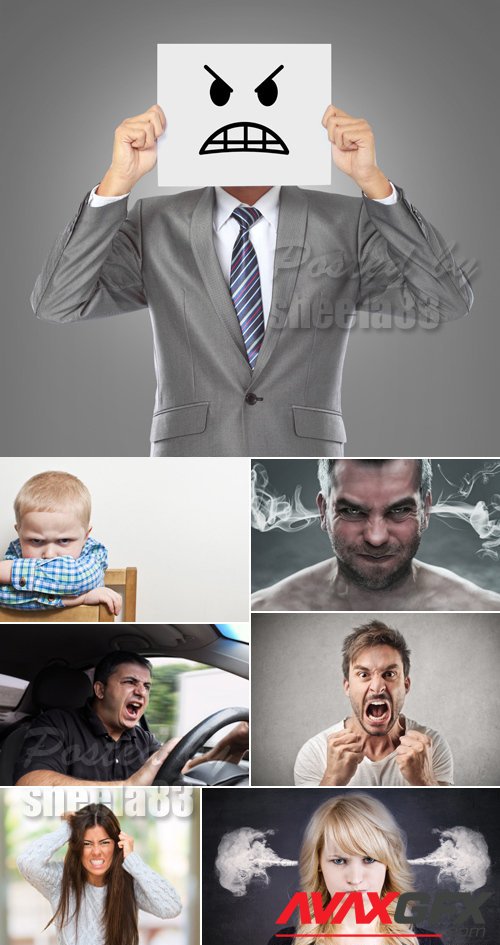 Stock Photo - Angry People