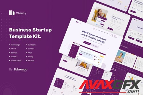 ThemeForest - Clientcy v1.0 - Business & Startup Elementor Template Kit - 27718327