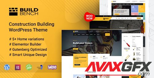 ThemeForest - Construction Building WordPress Theme - Buildbench v1.7 - 23577469