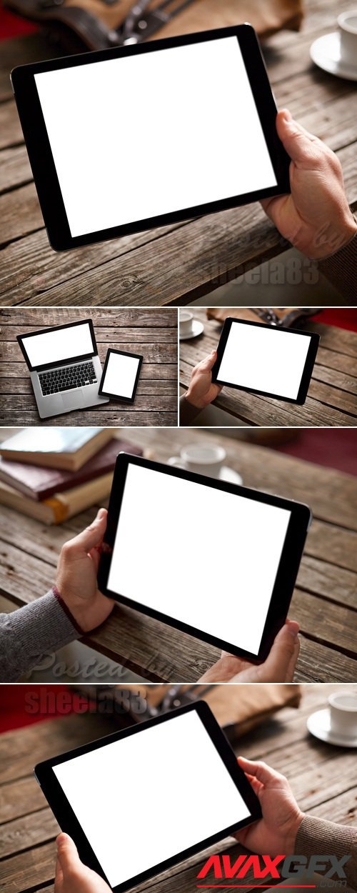 Stock Photo - Tablet PC with Blank Monitor