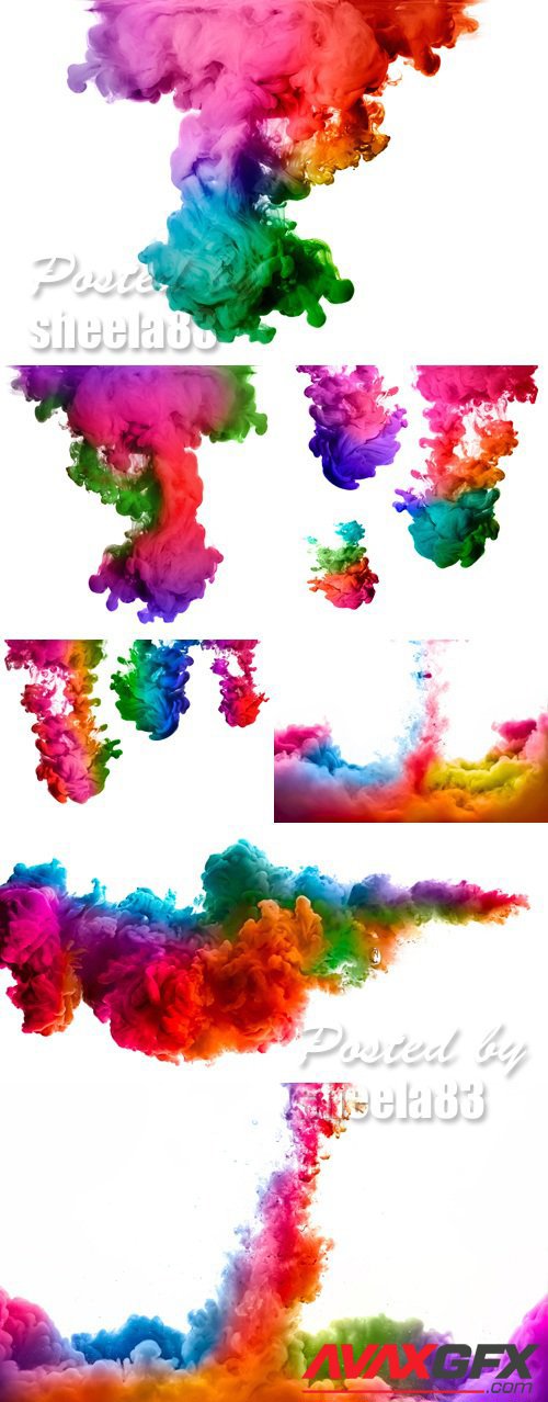 Stock Photo - Colorful Ink in Water 2