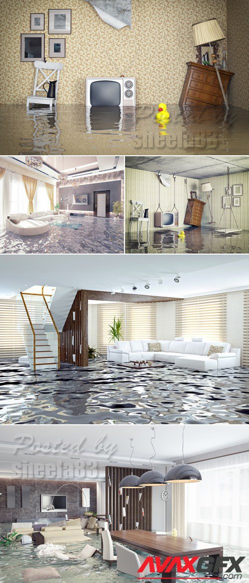 Stock Photo - Flooding in the Room