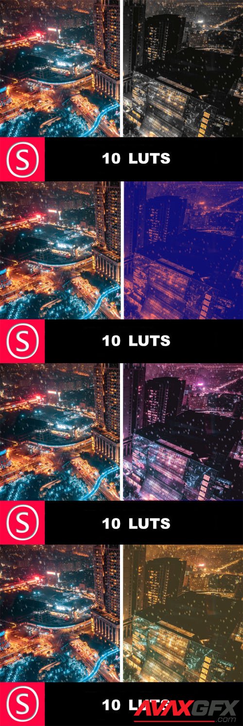 10 LUTs Pack