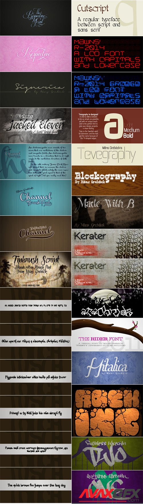 50 Fonts Collection