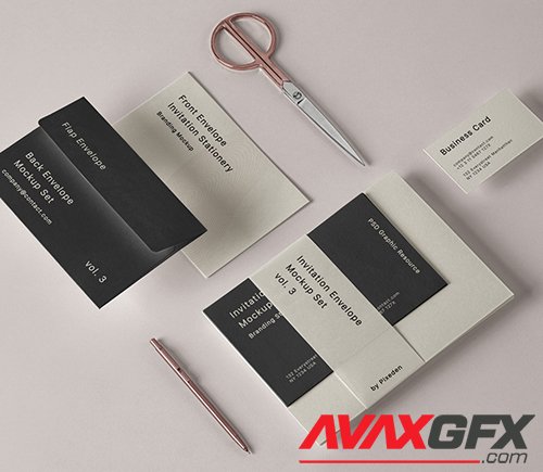 Mailing Envelope Mockup Vol 3