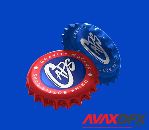 Gravity Bottle Cap Mockup 2