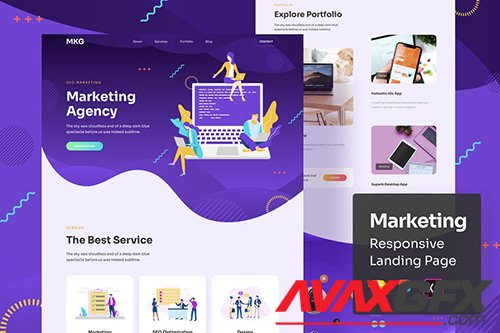 Marketing Responsive Landing Page