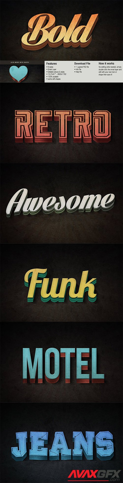 Retro 3D Text Effect