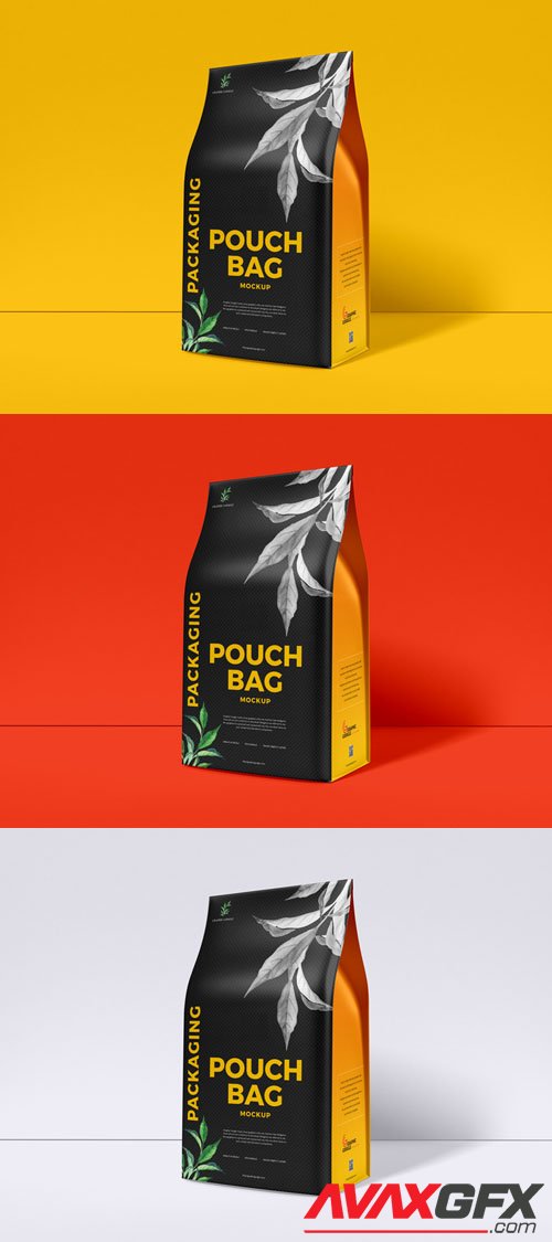 Packaging Pouch Bag PSD Mockup