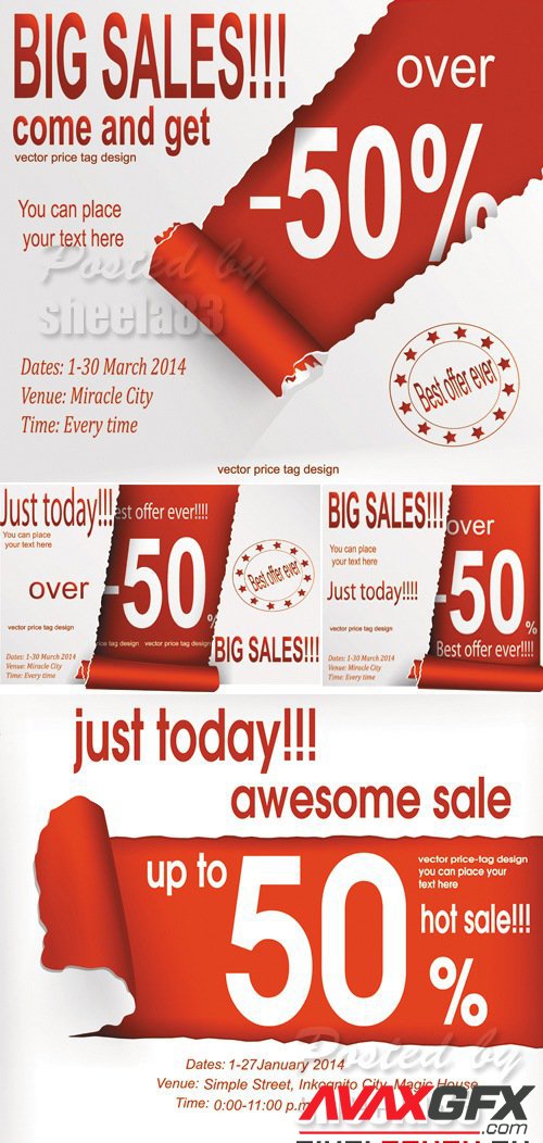 Sale Banners Vector