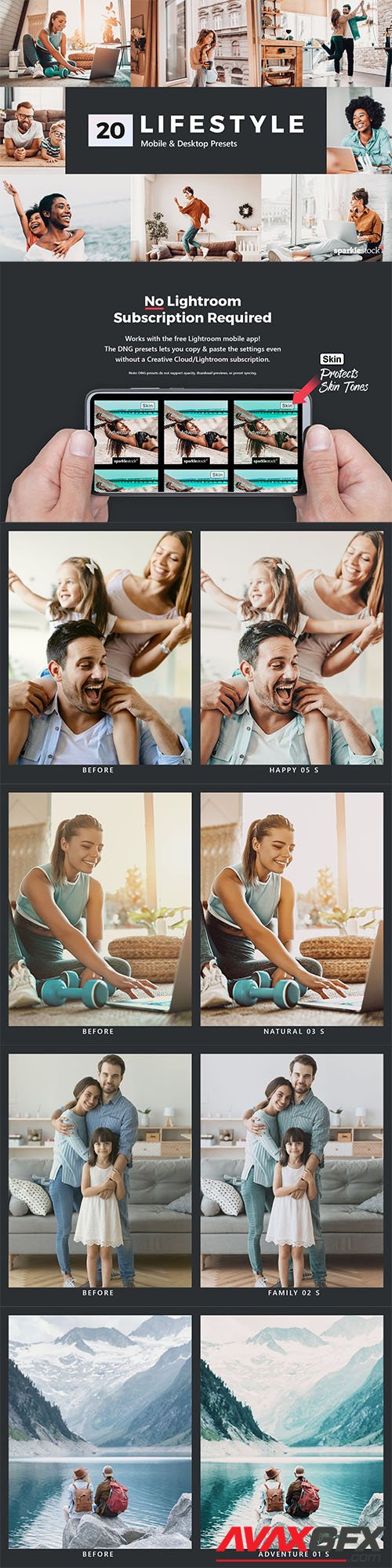 20 Lifestyle Lightroom Presets and LUTs