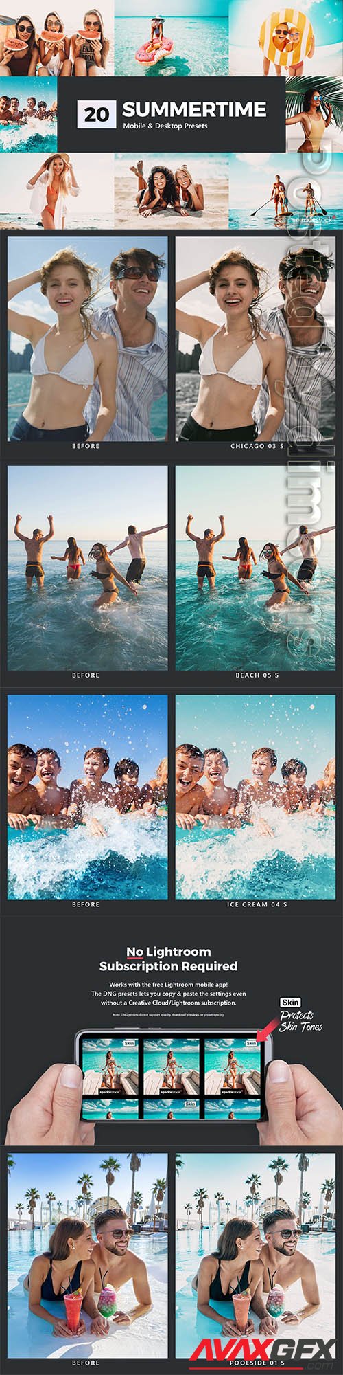 20 Summertime Lightroom Presets and LUTs