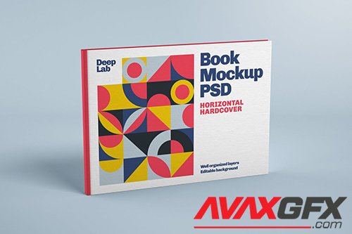 Horizontal Book Cover Mockup