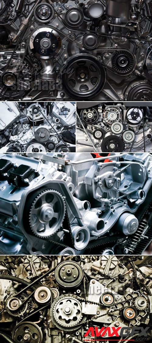 Stock Photo - Car Engine