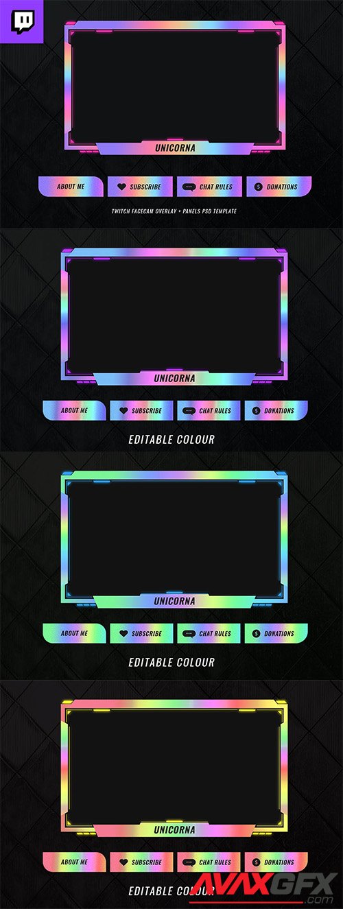 Twitch Facecam Overlay V6