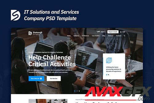 Datasoft - IT Solutions and Services PSD Template