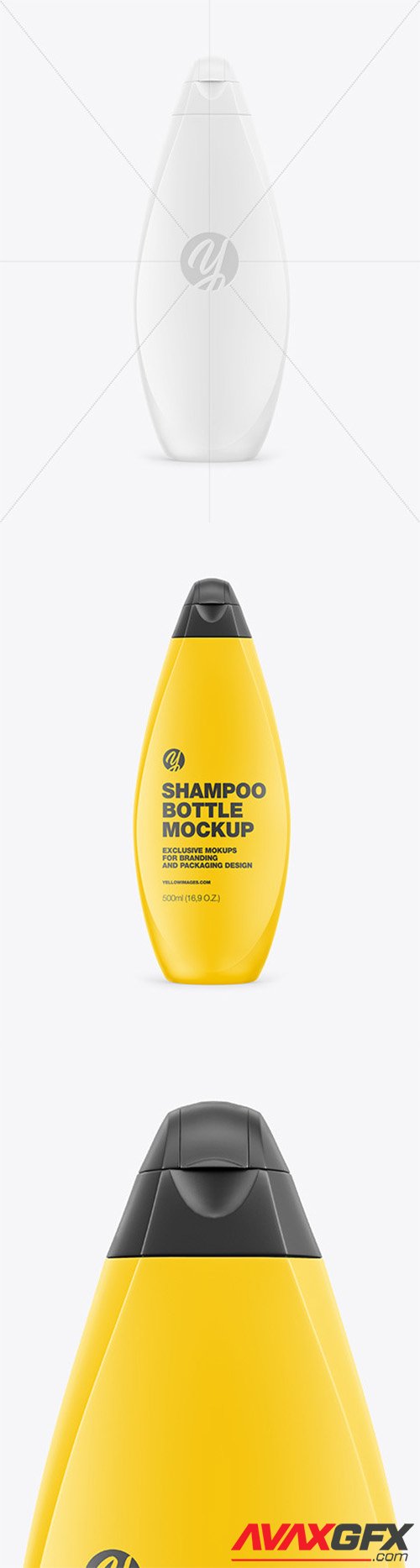 Plastic Shampoo Bottle Mockup 63951