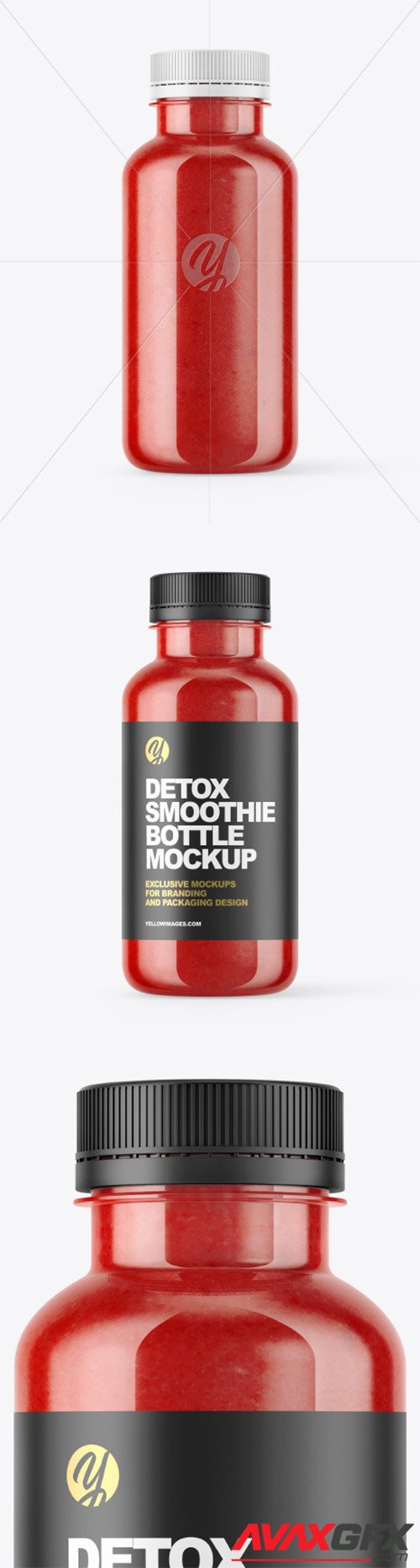 Red Smoothie Bottle Mockup 64261