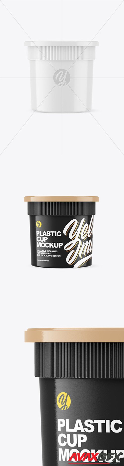 Glossy Plastic Cup Mockup 64255