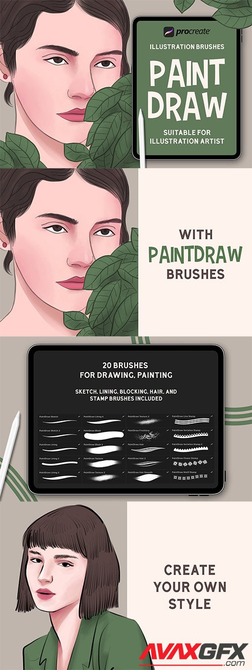Paint Draw - Procreat Brushes