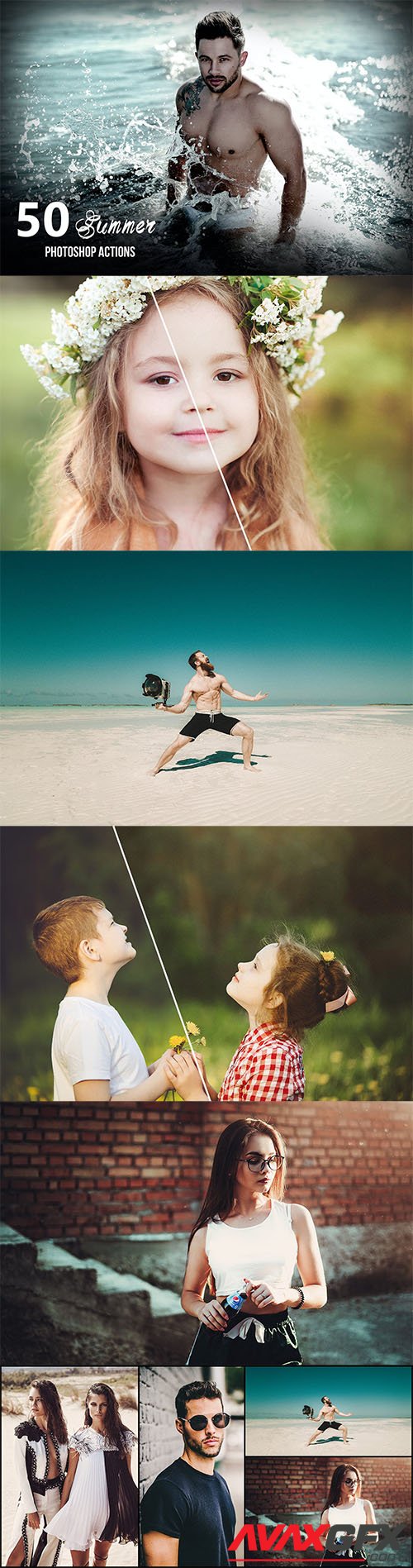 50 Summer Photoshop Actions