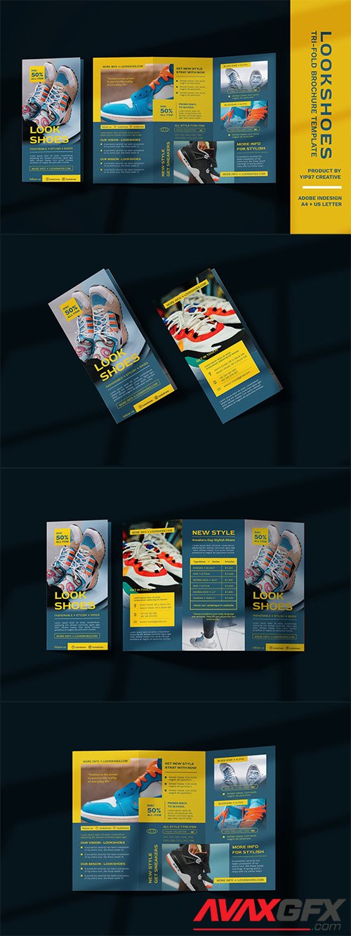 Footwear and fashion Trifold Brochure