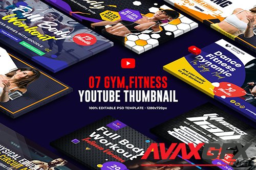 Gym, Fitness Youtube Thumbnail