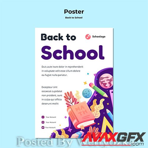 Back to school poster template # 4