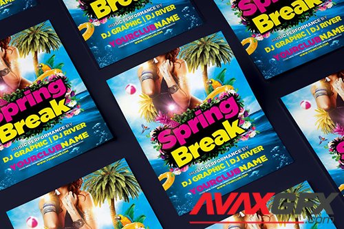 Spring Break Party Flyer