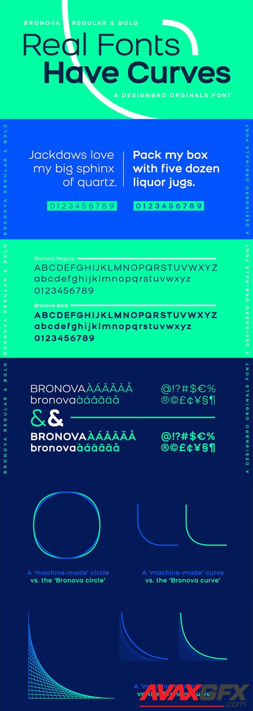 Bronova Sans Serif Font Family [2-Weights]