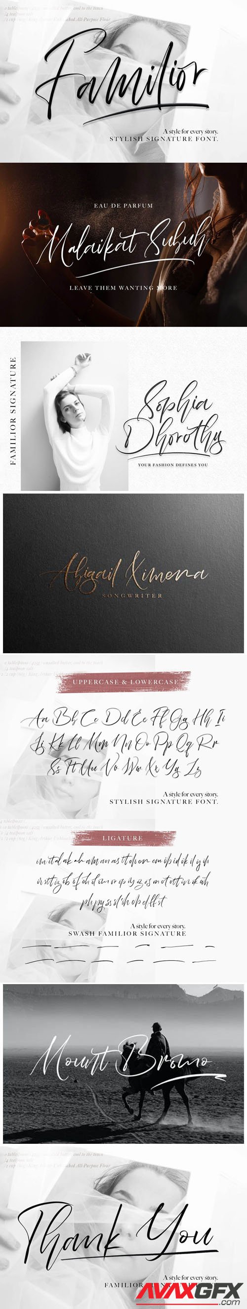 Allyca Script Font Family [3-Weights]