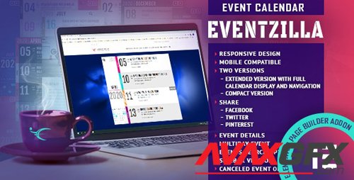 CodeCanyon - EventZilla v1.0.0 - Event Calendar - Elementor Widget Addon - 28068196