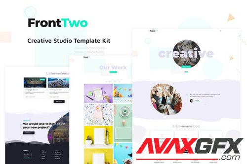 ThemeForest - FrontTwo v1.0 - Creative Studio Template Kit - 28101198