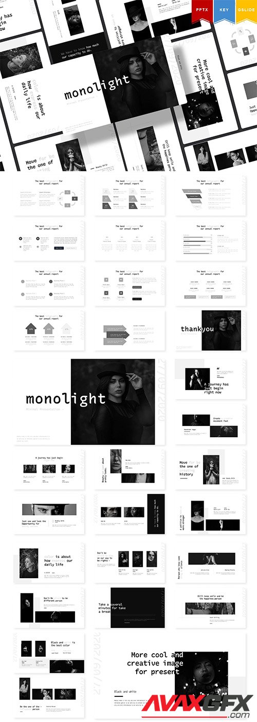 Monolight | Powerpoint, Keynote, Googleslides