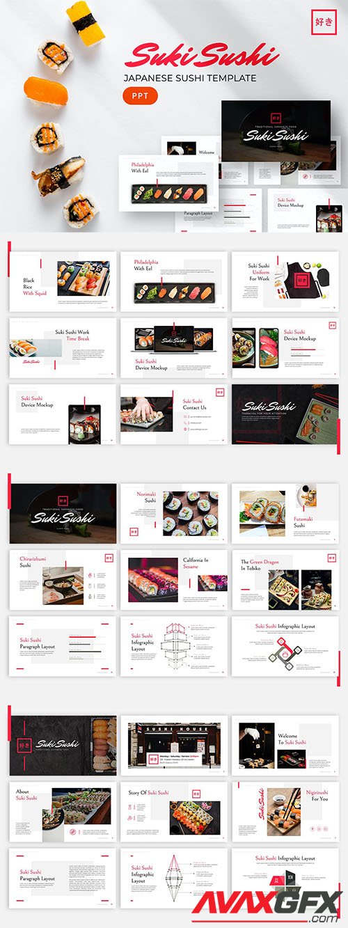 Sushi Powerpoint Template