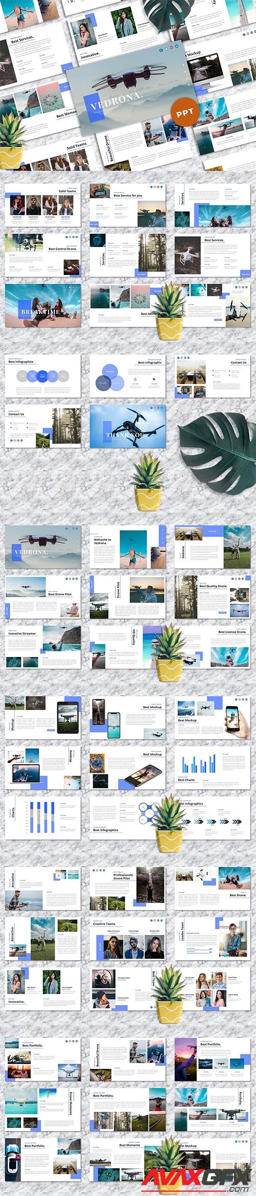 Vedrona - Drone & Photography PowerPoint Template