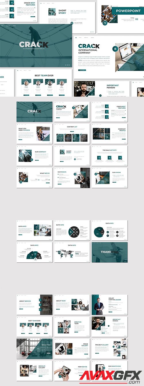 Crack - Business Powerpoint Template
