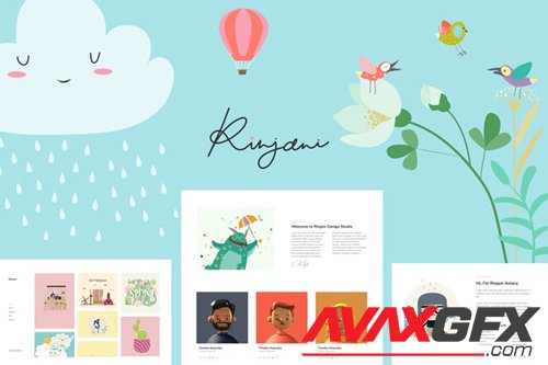 ThemeForest - Rinjani v1.0 - Template Kit for Illustrator and Designer - 28076989