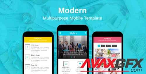 ThemeForest - Modern v1.0 - Multipurpose Mobile Template - 20071609