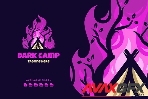 Dark Camp Elegant Logo